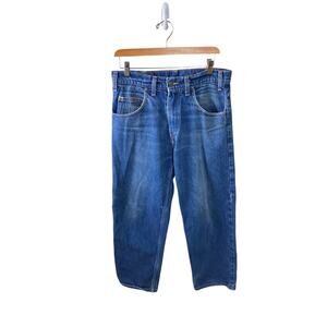 PRSN BLU Prison Blues Work Jeans Made In USA VINTAGE 90's 32 X 28 Cargo Pkt